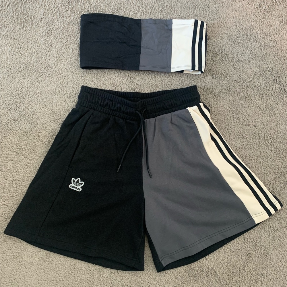 Adidas Bandeau & Short Set